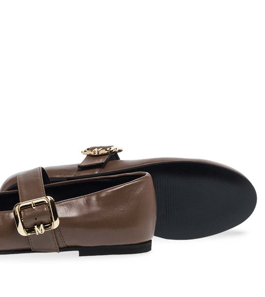 Womens Leather Ballerinas Maison Minrelle 10432014