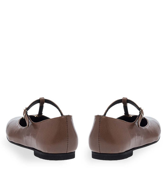 Womens Leather Ballerinas Maison Minrelle 10432018