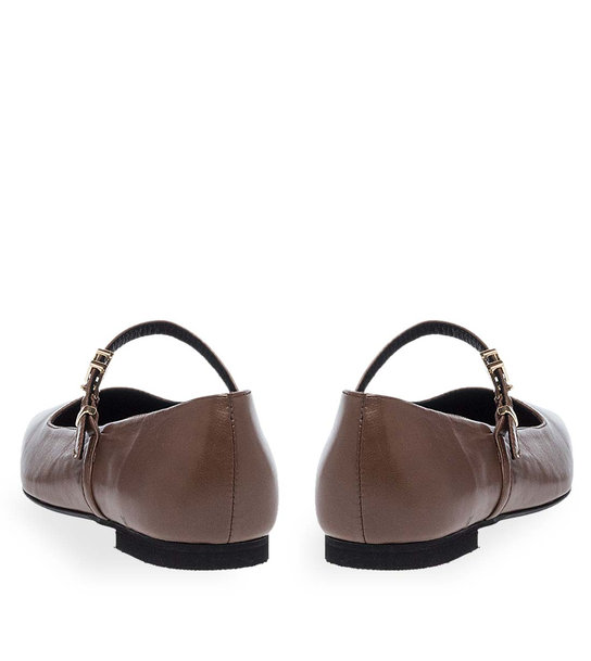 Womens Leather Ballerinas Maison Minrelle 10432021