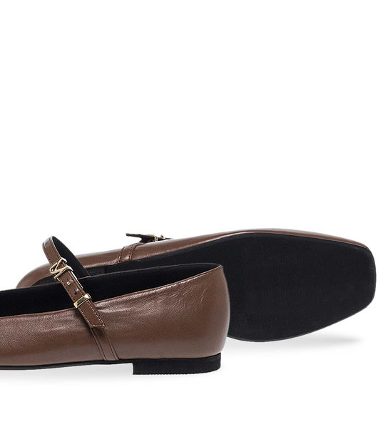 Womens Leather Ballerinas Maison Minrelle 10432021