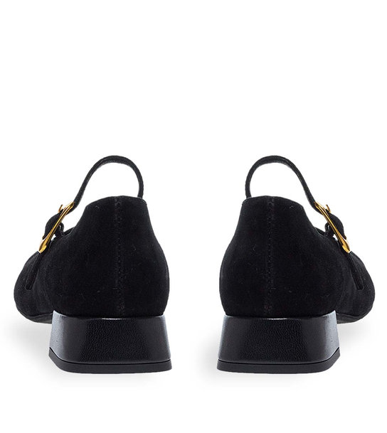 Womens Leather Mary Jane Shoes Maison Minrelle 13232012