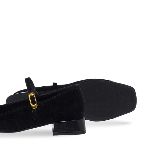 Womens Leather Mary Jane Shoes Maison Minrelle 13232012