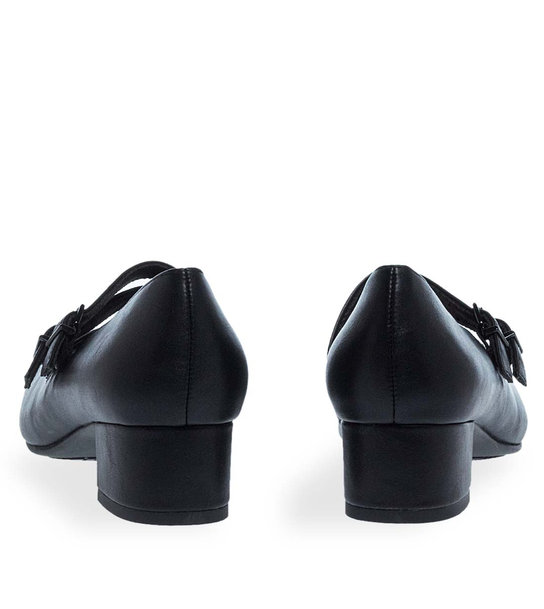 Women's Mary Jane Shoes Jana Softline 8-24366-45 022 - ΜΑΥΡΟ | Parex