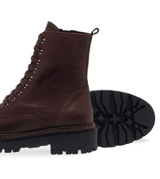 Womens Leather Ankle Boots Maison Minrelle 10332150