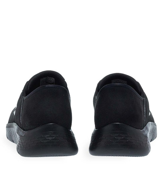 Mens Leather Trainers Skechers 216326_Bbk