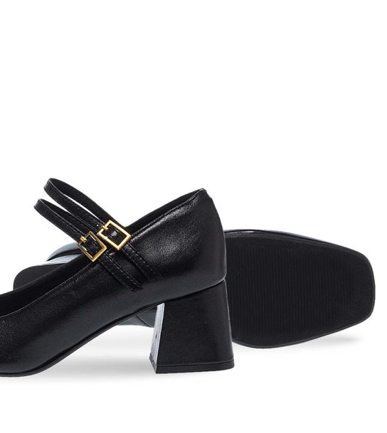 Womens Leather Mary Jane Shoes Maison Minrelle 13232009