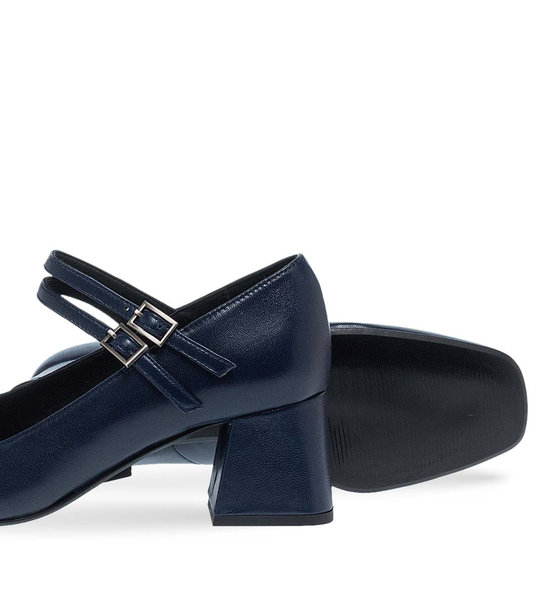 Womens Leather Mary Jane Shoes Maison Minrelle 13232009