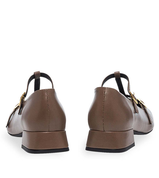 Womens Leather Mary Jane Shoes Maison Minrelle 13232019