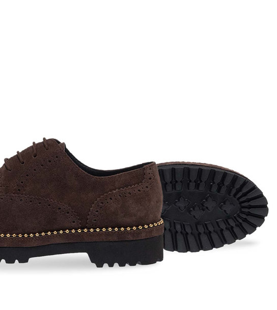 Womens Leather Oxford Shoes Maison Minrelle 11132024