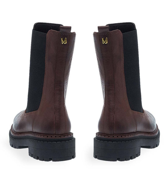 Womens Leather Ankle Boots Maison Minrelle 10332147