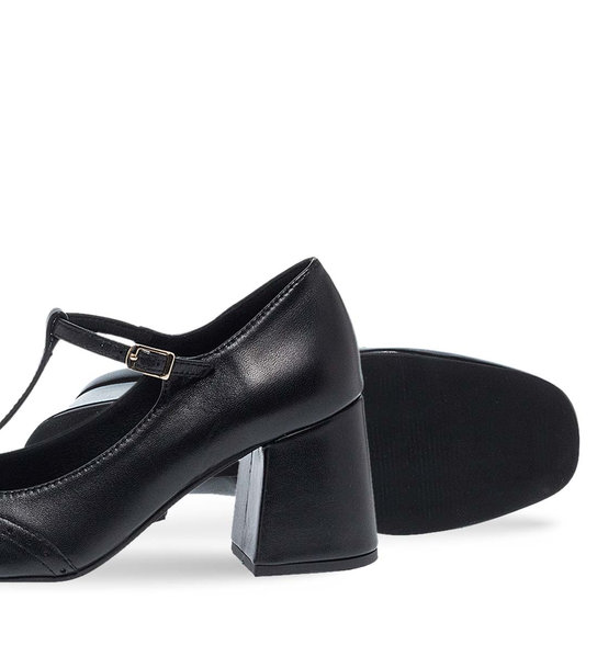 Womens Leather Mary Jane Shoes Maison Minrelle 13232018