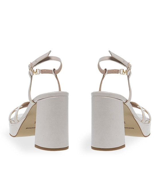 Womens Leather Heeled Sandals Maison Minrelle 11633246
