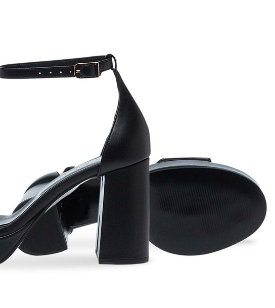 Womens Leather Heeled Sandals Maison Minrelle 11633248