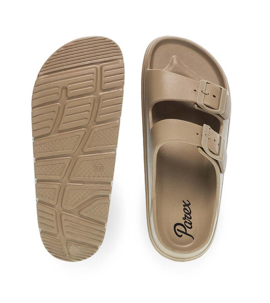 Womens Slides With Two Straps Parex 11833003