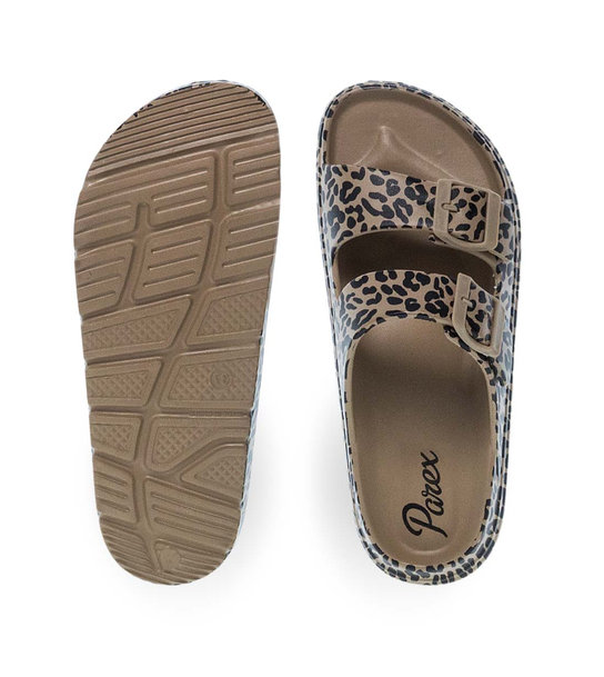 Womens Slides With Two Straps Parex 11833078