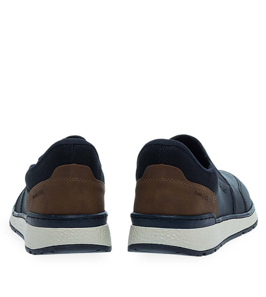 Mens Leather Slip On Shoes Rieker B9057-14