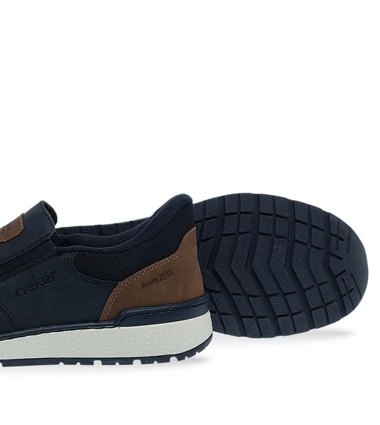 Mens Leather Slip On Shoes Rieker B9057-14