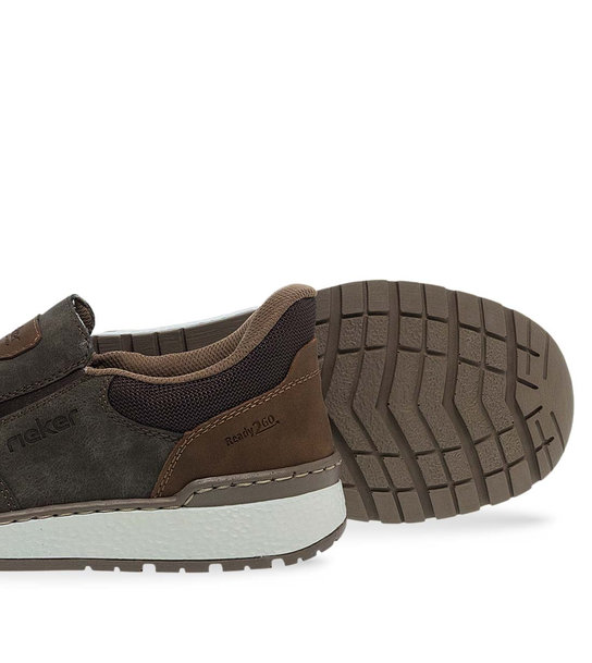 Ανδρικά Δερμάτινα Slip On Παπούτσια Rieker B9057-25