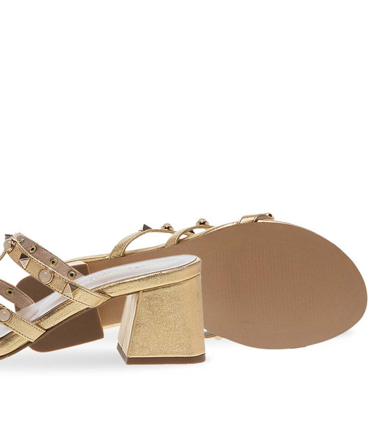 Womens Leather Heeled Sandals Maison Minrelle 11633145