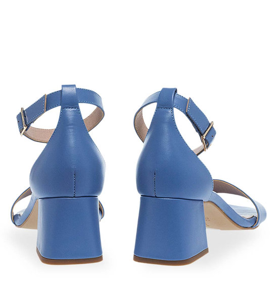 Womens Leather Heeled Sandals Maison Minrelle 11633153