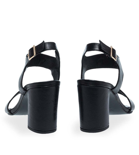 Womens Leather Heeled Sandals Maison Minrelle 11633232