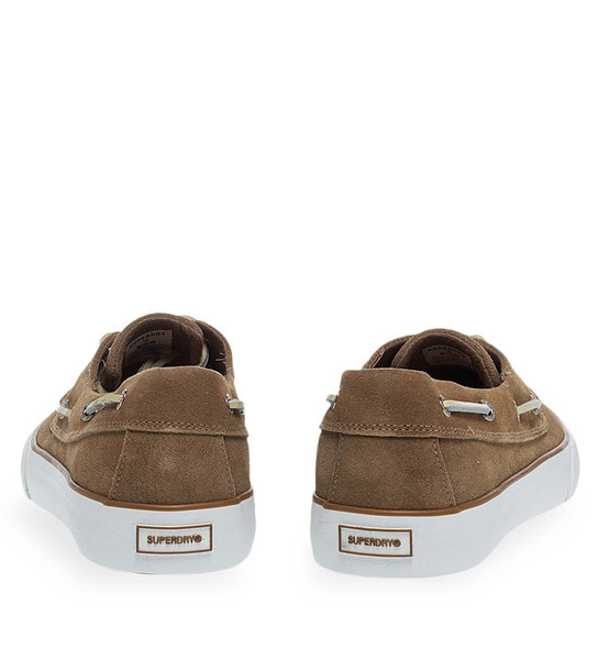 Mens Leather Boat Shoes Superdry Sdss26303Su Kelp
