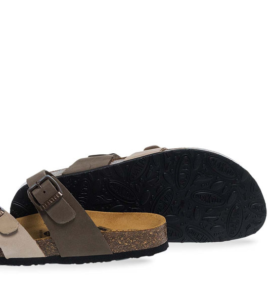 Womens Leather Sandals Plakton 181032 Maquilaj/Hielo/Kak