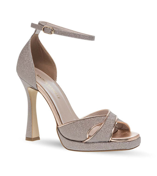 Women's Leather Sandals Maison Minrelle 11633409 - ΧΑΛΚΟΣ | Parex