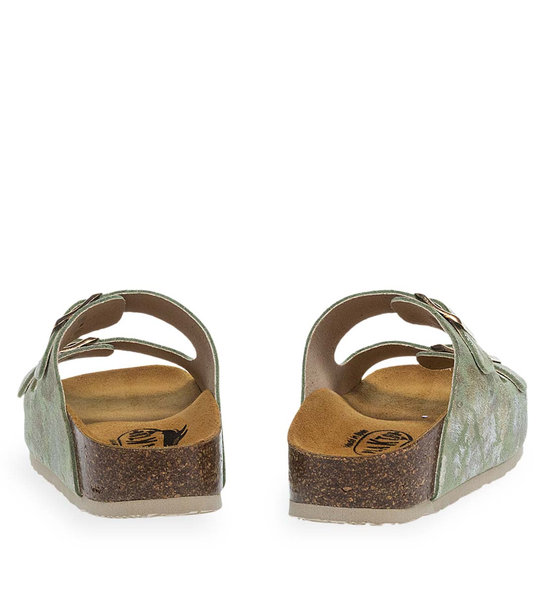 Womens Leather Sandals Plakton 340010 Menta Sa