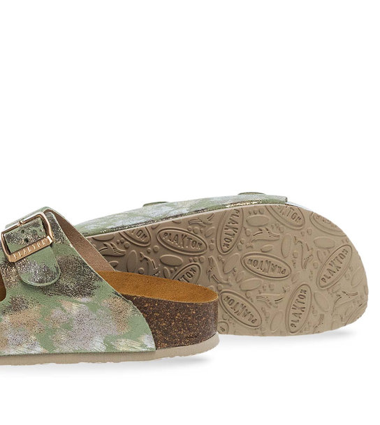 Womens Leather Sandals Plakton 340010 Menta Sa