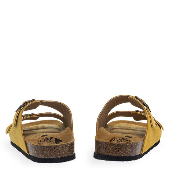 Womens Leather Sandals Plakton 180010 Ocre 648 X