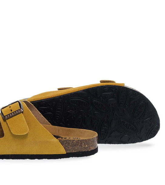 Womens Leather Sandals Plakton 180010 Ocre 648 X
