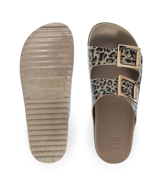Womens Slides With Two Straps Zaxy 1-780-26201 29 3