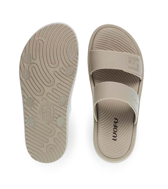 Womens Slides With Two Straps Luofu 11833126