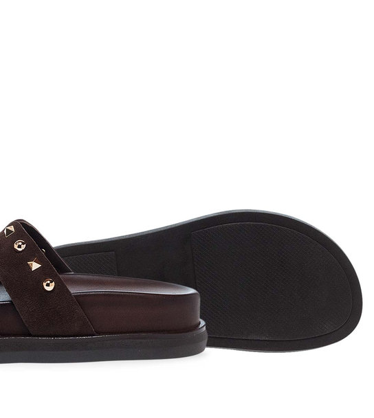 Womens Leather Flatforms Maison Minrelle 11633157