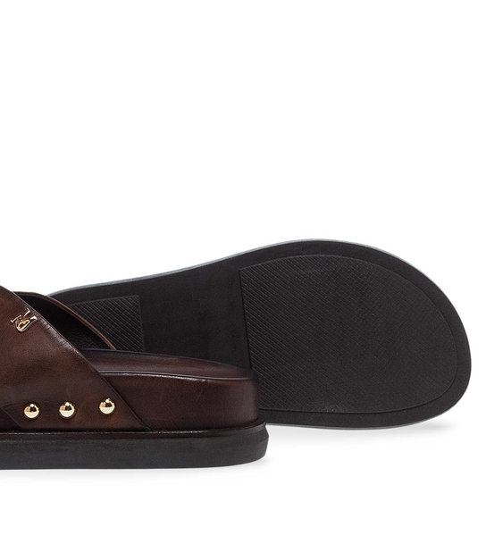 Womens Leather Flatforms Maison Minrelle 11633161