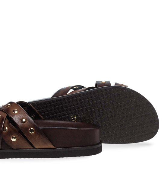 Womens Leather Flatforms Maison Minrelle 11633159