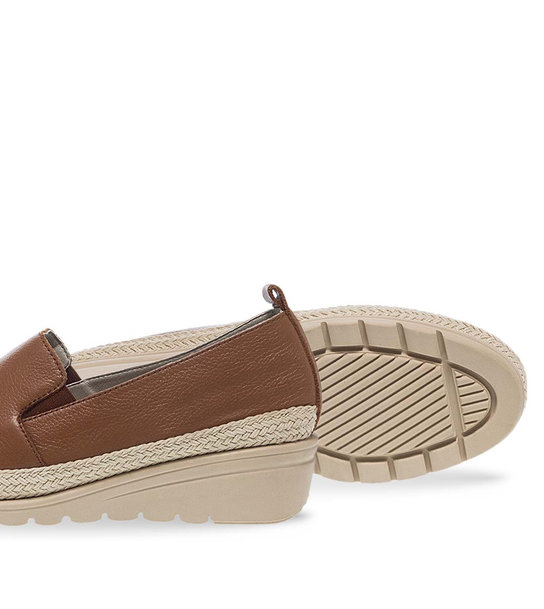 Γυναικεία Δερμάτινα Slip On Παπούτσια Parex 12931009