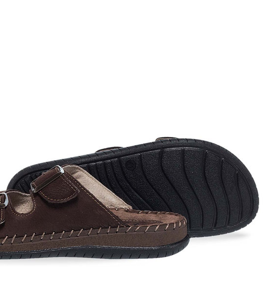 Mens Leather Anatomic Sandals 11501002