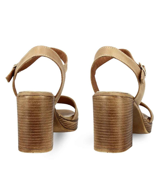 Womens Leather Heeled Sandals Parex 11625099