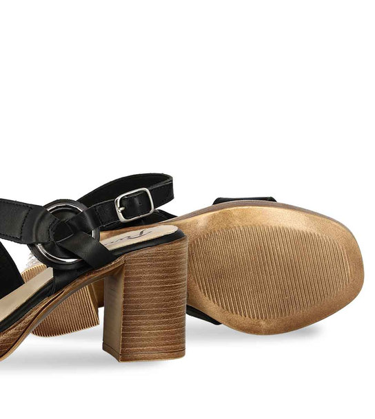 Womens Leather Heeled Sandals Parex 11625101