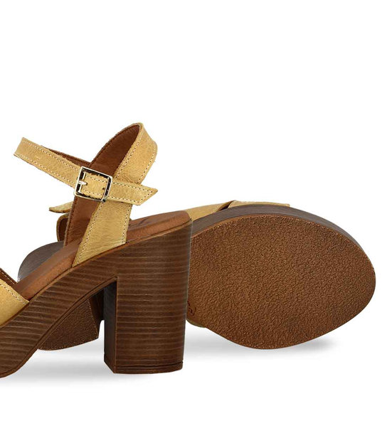 Womens Leather Heeled Sandals Parex 11625103