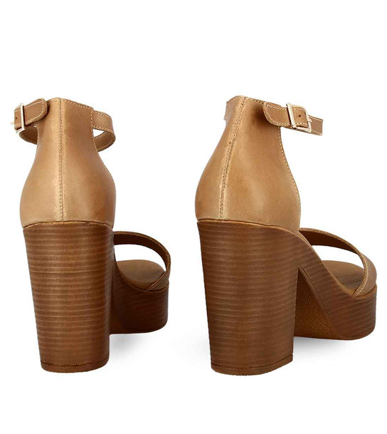 Womens Leather Heeled Sandals Parex 11625108