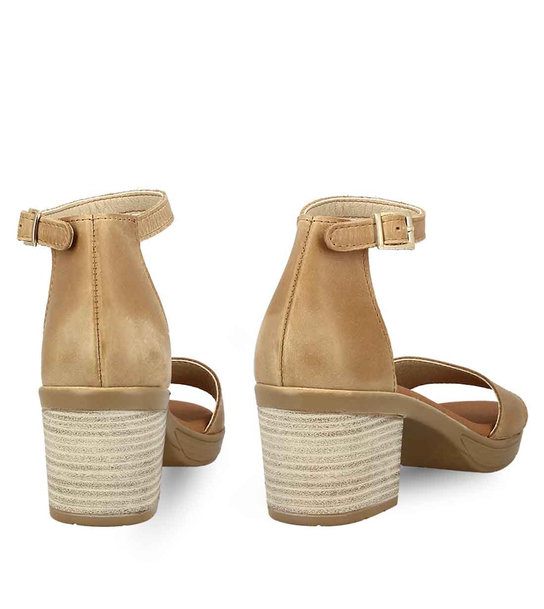 Womens Leather Heeled Sandals Parex 11625110