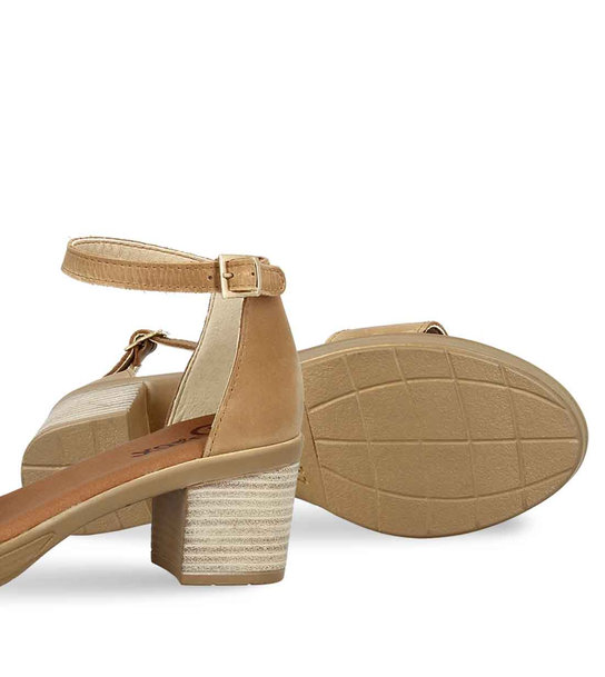 Womens Leather Heeled Sandals Parex 11625110