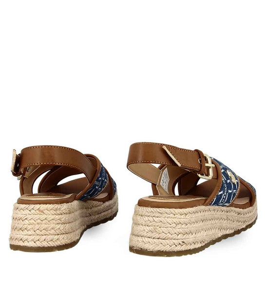 Womens Wedges U.S. Polo Assn. Kate005 Cuo-Blu01