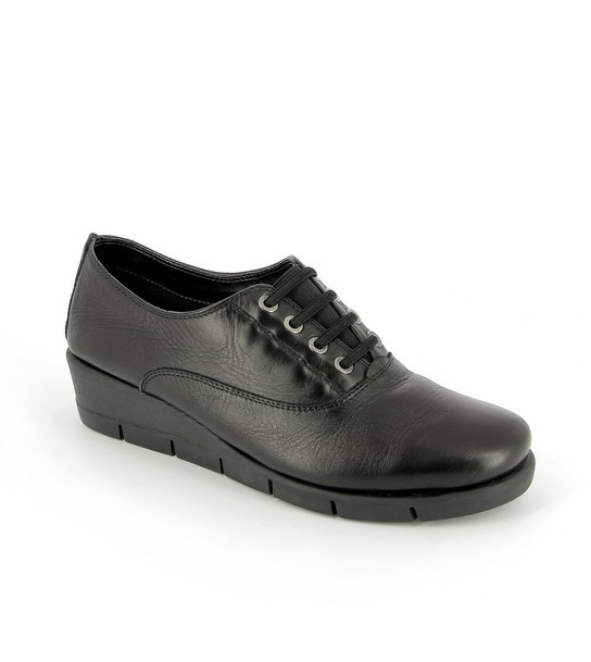 Women's Leather Sneakers THEFLEXX Pauncher ΜΑΥΡΟ Parex