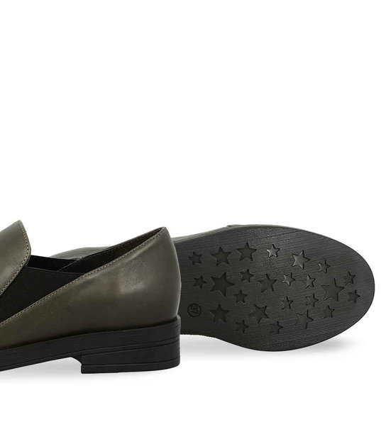 Womens Leather Slip On Shoes Parex 12922013