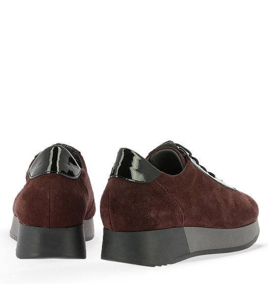 Γυναικεία Δερμάτινα Suede Δετά Sneakers Parex