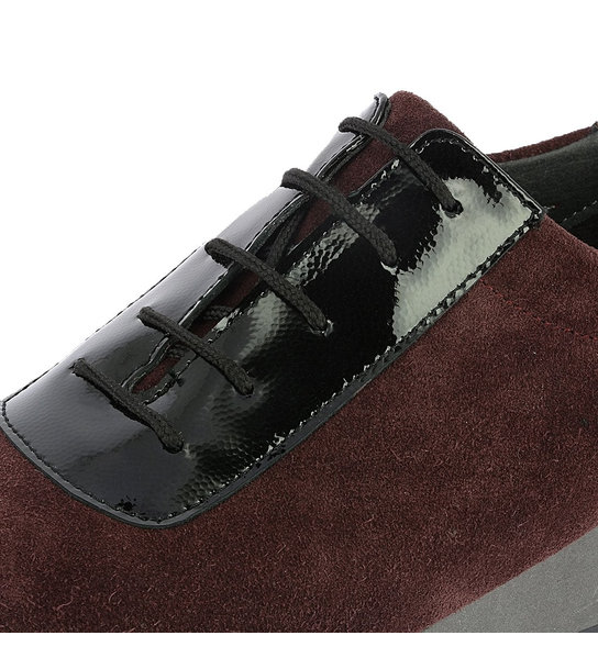 Γυναικεία Δερμάτινα Suede Δετά Sneakers Parex